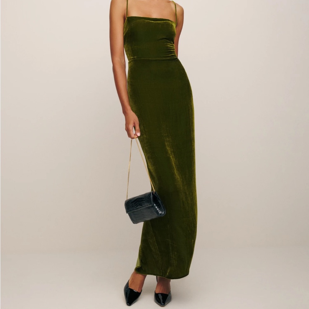 Reformation Frankie Velvet Dress